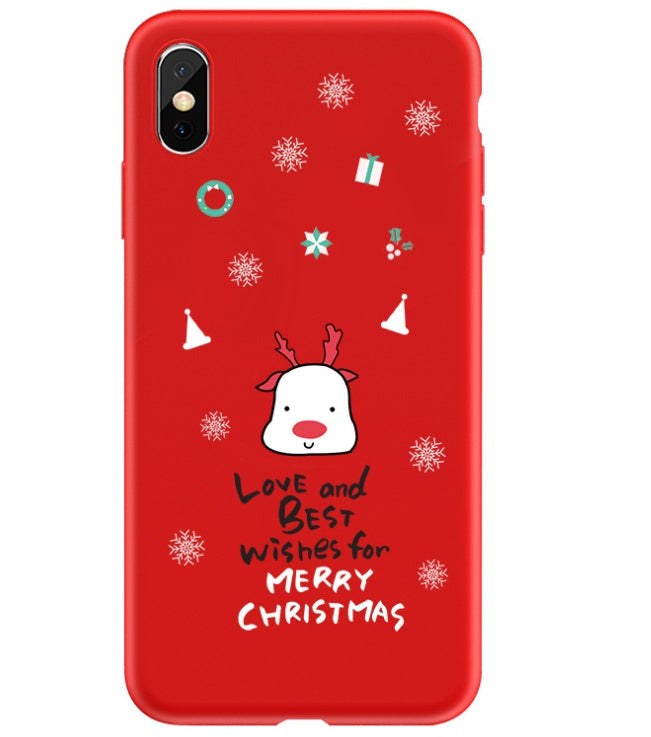 Christmas phone case with festive holiday design and protective cover for a smartphone