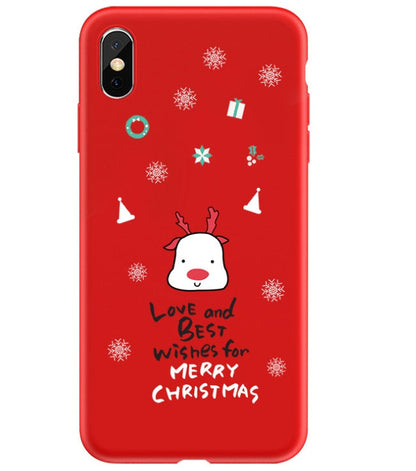 Christmas phone case with festive holiday design and protective cover for a smartphone