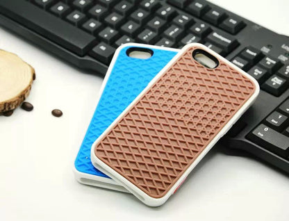 Waffle sole silicone phone case with textured tread-inspired design, My Store brand