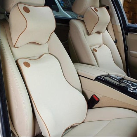 Car memory foam cushion by My Store in black, contoured seat support design