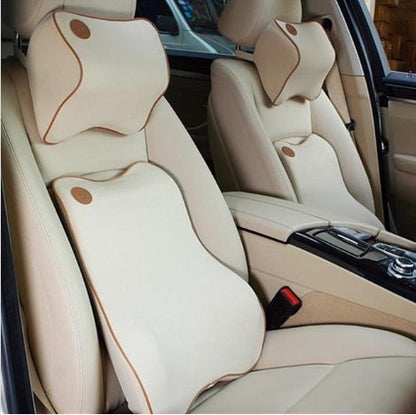 Car memory foam cushion by My Store in black, contoured seat support design