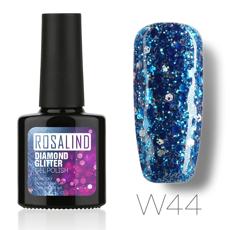 Nail Diamond gel nail polish in a clear bottle with a brush applicator