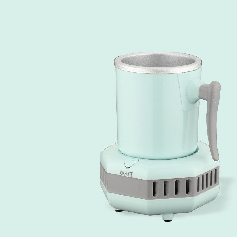 Dual-use mini ice cooling cup for office, dormitory, and kitchen use, compact quick-cooling design