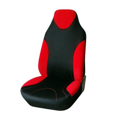 Fashion car seat cover, textured fabric fitted over vehicle seat back and cushion