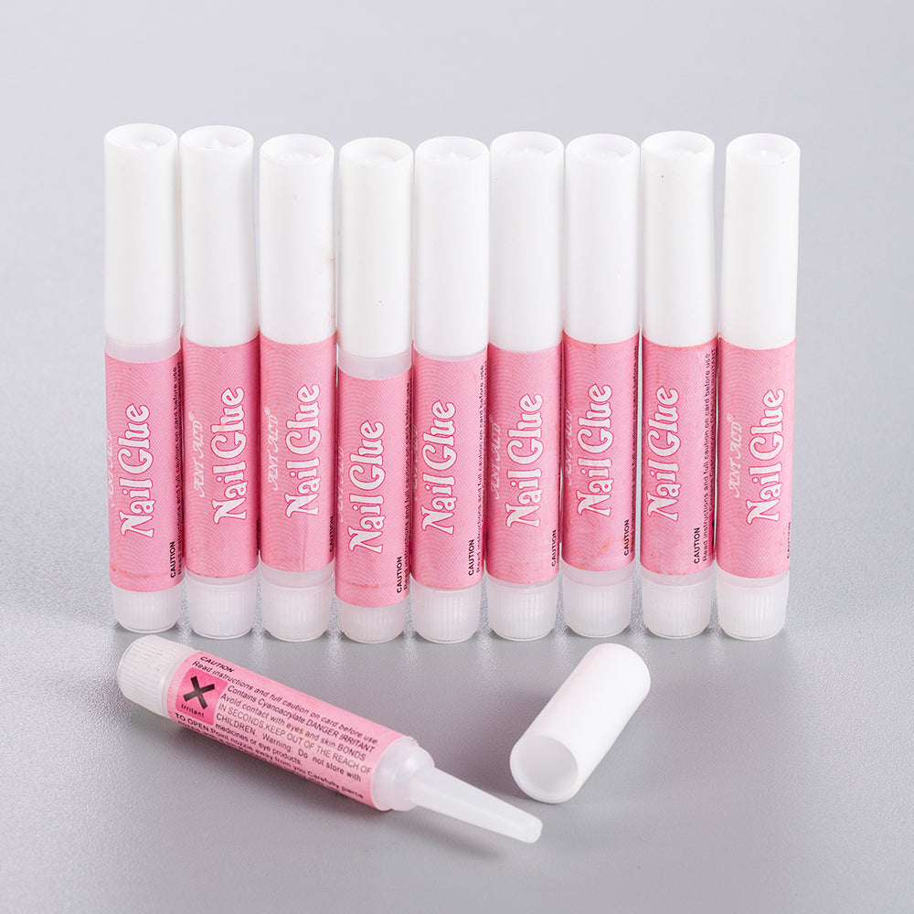 Nail art glue for personal use by My Store, small adhesive bottle for applying nail decorations