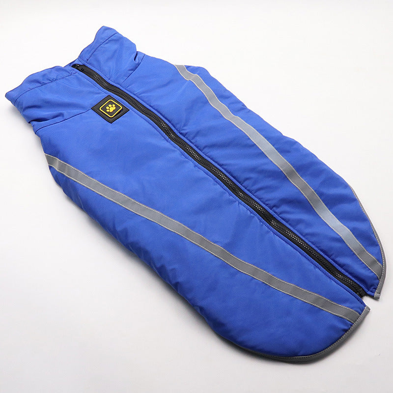 Medium and large dog winter coat, warm padded outerwear in a comfortable fit