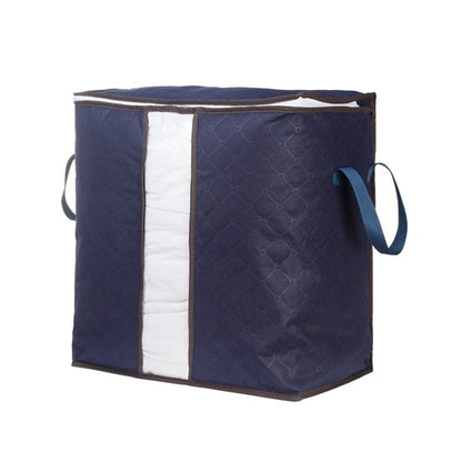 Large non-woven quilt storage bag for clothing, dustproof moving and organizing container