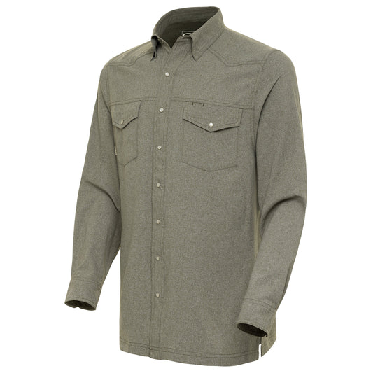 GameGuard Agave Pearl Snap Shirt, long sleeve pearl snap shirt with button details and classic Western style.