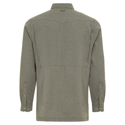 GameGuard Agave Pearl Snap Shirt, long sleeve pearl snap shirt with a button-up front and classic western style.