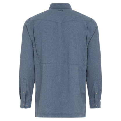 Long sleeve Deep Water Pearl Snap Shirt by GameGuard featuring pearl snap buttons and a classic Western style.