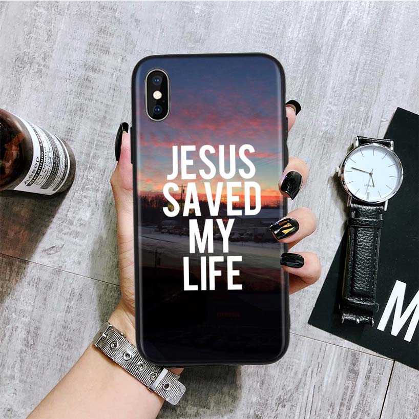 Jesus cross mobile phone case with cross design on protective cover