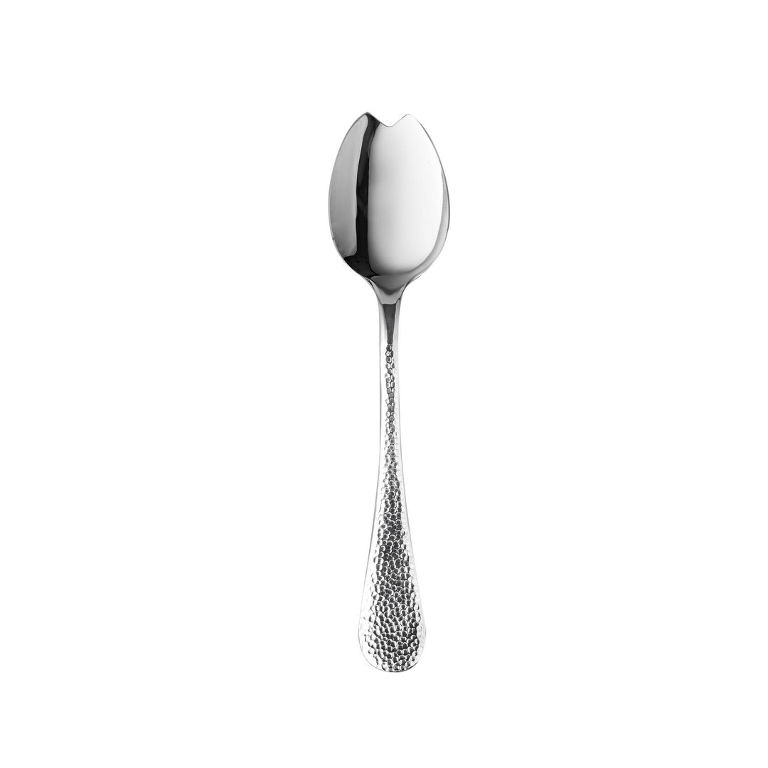 Mepra Epoque salad serving spoon, 9.87 inches, stainless steel with elegant design, ideal for serving salads and side dishes.