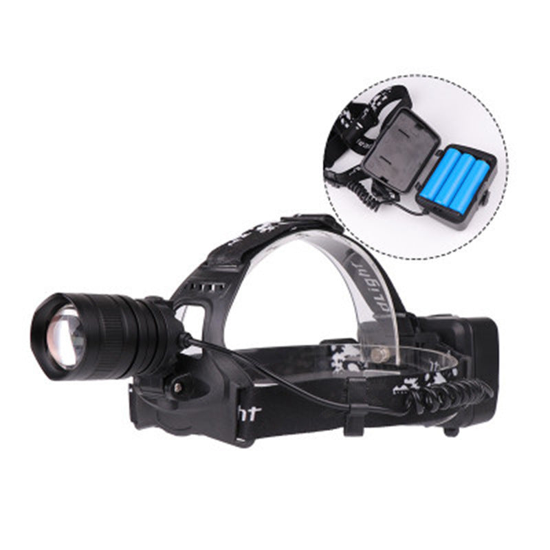 XHP50 outdoor strong headlight with compact black design for hands-free illumination