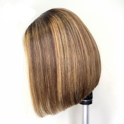 Side split color wig by My Store, showing contrasting hair colors and a sleek split-style design