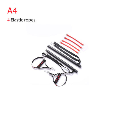 Body workout trainer bar with resistance bands and rubber buckles, My Store fitness equipment