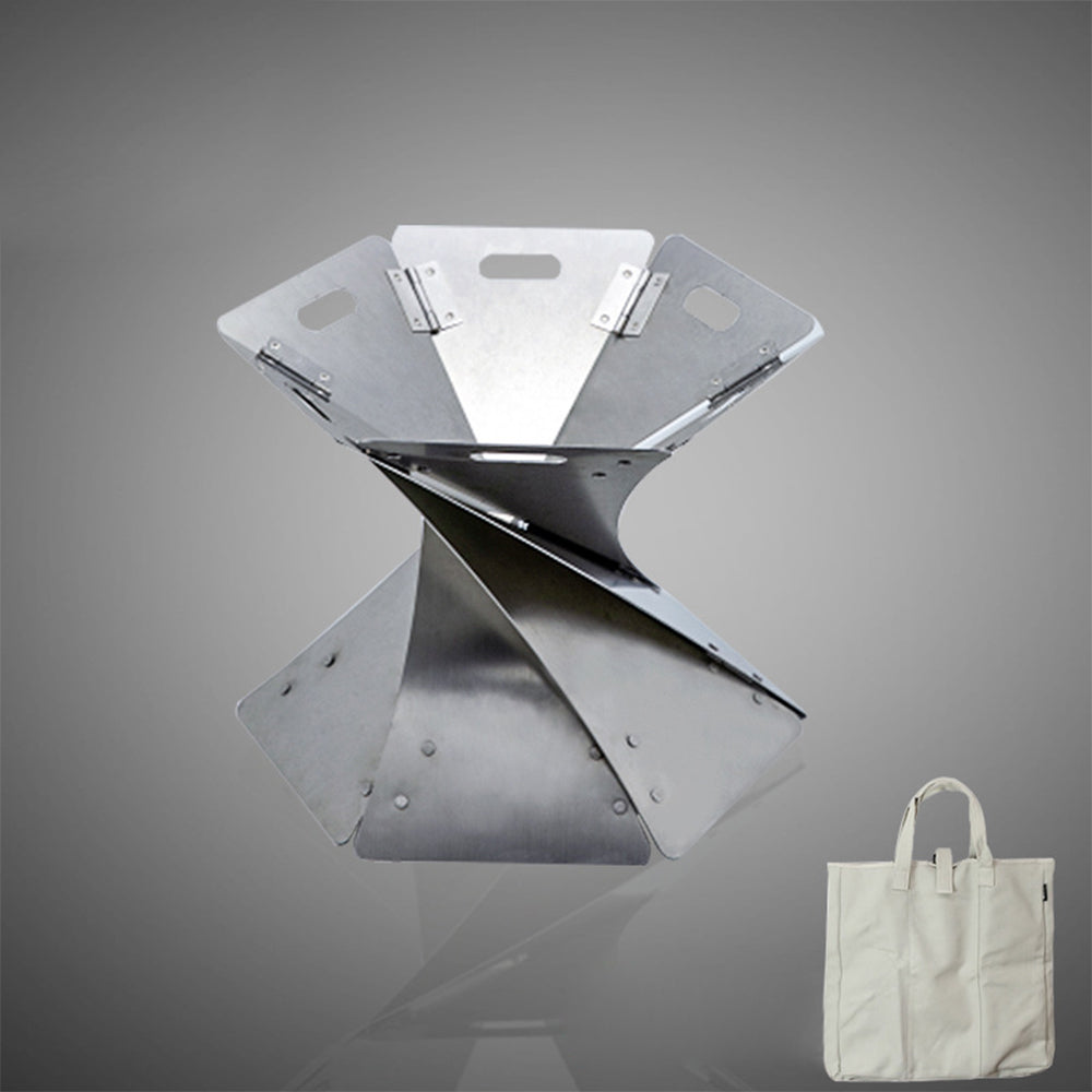 Outdoor camping bonfire heater with durable metal fire pit design for outdoor gatherings