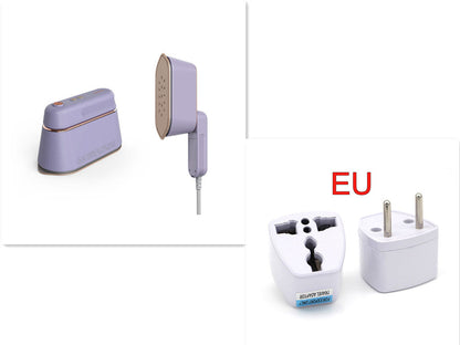 Small handheld steam iron for clothes, Sell My Stuff brand, compact design for home and travel ironing.