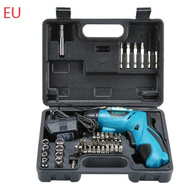 4.8V rechargeable electric screwdriver set with multifunctional hand drill and household accessories