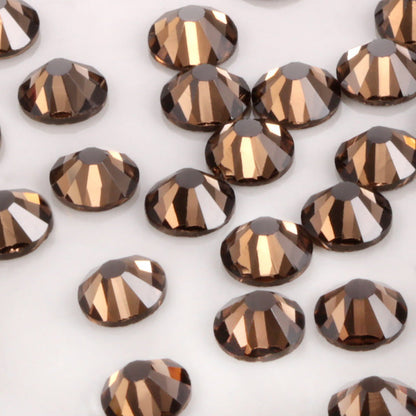 Glass flat nail drill bit for rhinestone detailing, viewed close up