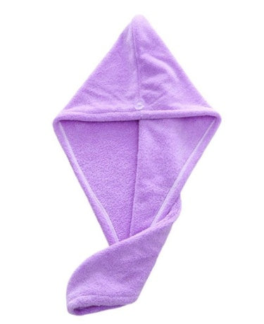 Magic Microfiber Hair Fast Drying Dryer Towel wrapped around wet hair