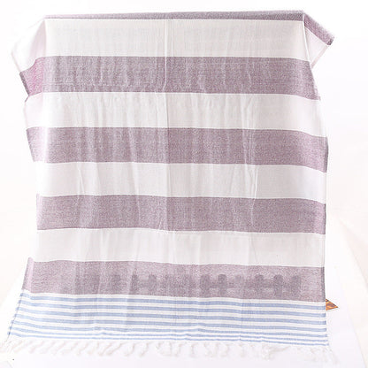 Cotton striped beach towel, 100x180cm, by My Store