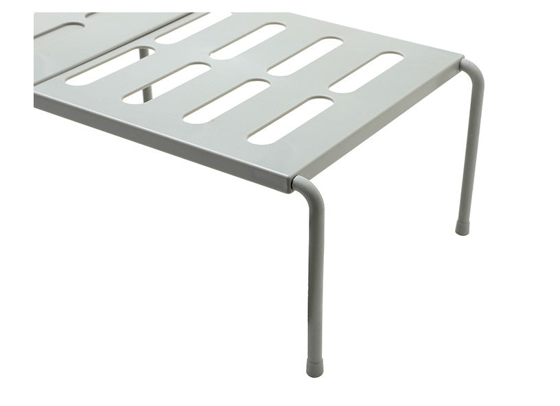 Telescopic kitchen rack for organizing kitchen supplies, adjustable storage shelf in a modern design
