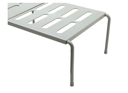 Telescopic kitchen rack for organizing kitchen supplies, adjustable storage shelf in a modern design
