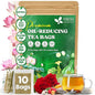 Oil Reducing Tea, Oil Cleansing for Liver, 10 Herbal Ingredients, Traditional Recipe Tea for Liver, 100% Natural, Easy Brewing, Steep Repeatedly (Tea Bags/ Tea Packs)