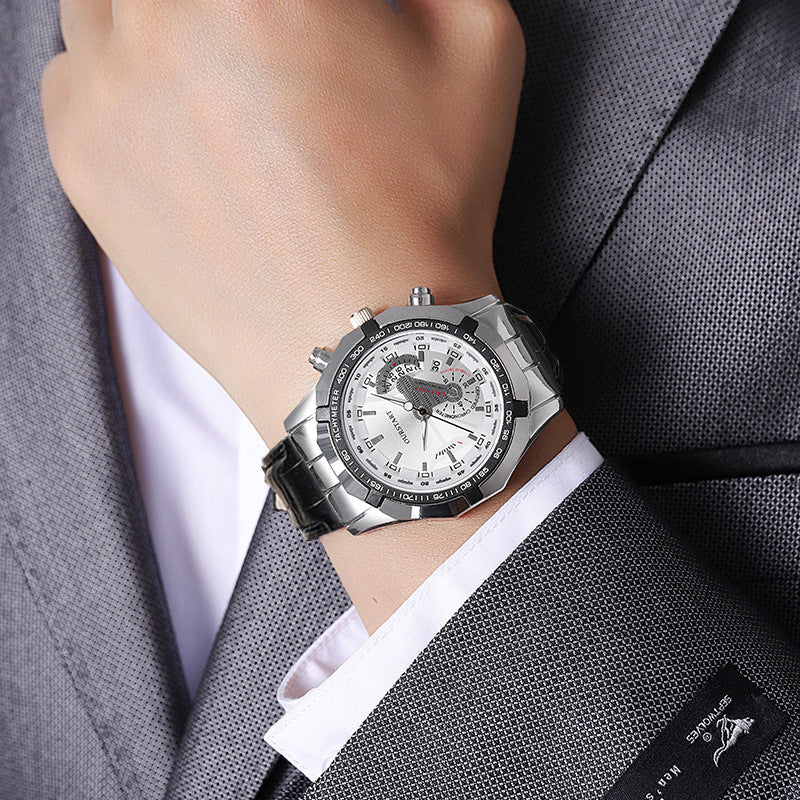 Non-mechanical calendar business watch for men with classic design by My Store