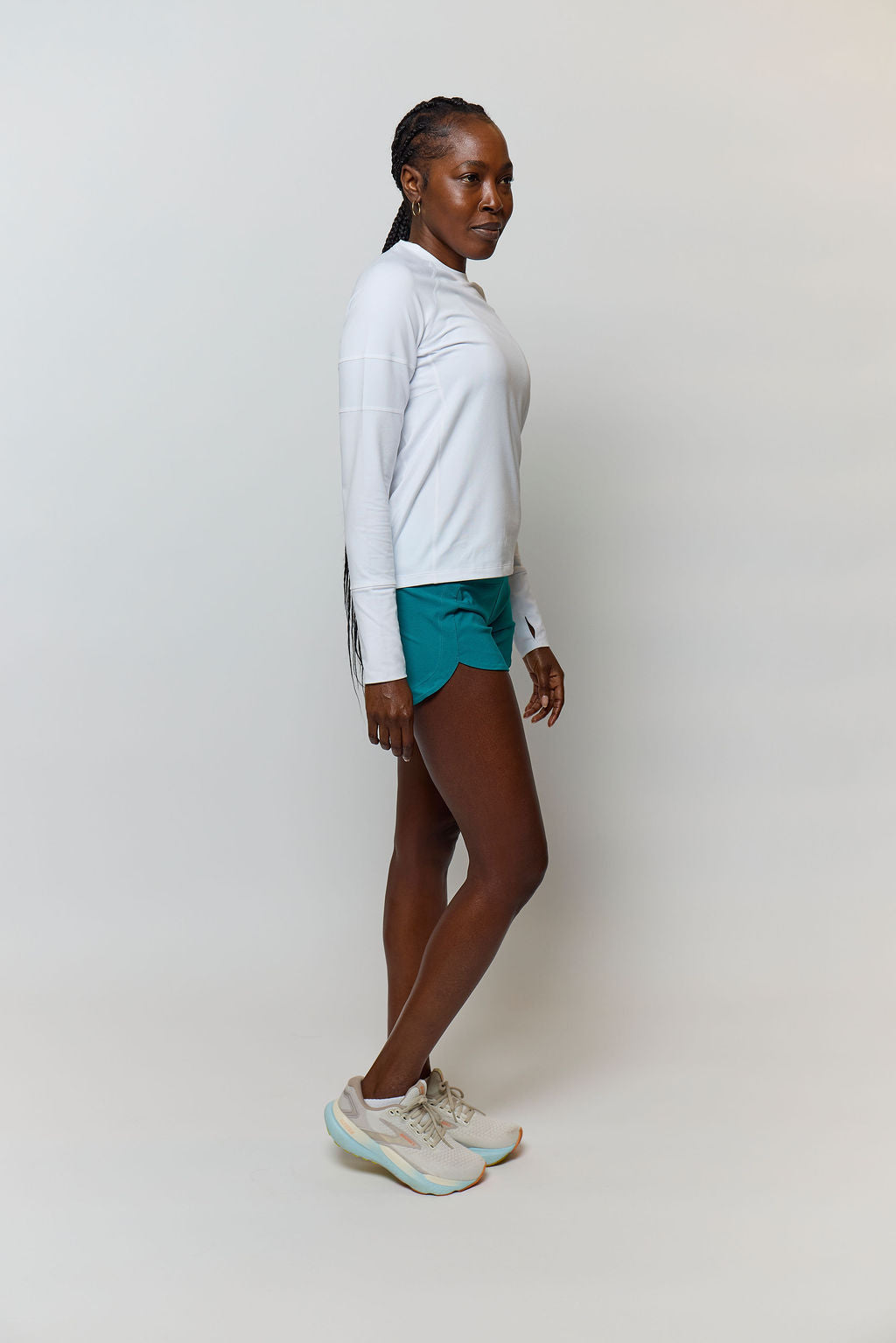 Goal Five Foudy 2.0 women's long sleeve athletic training top, fitted and breathable for active wear.