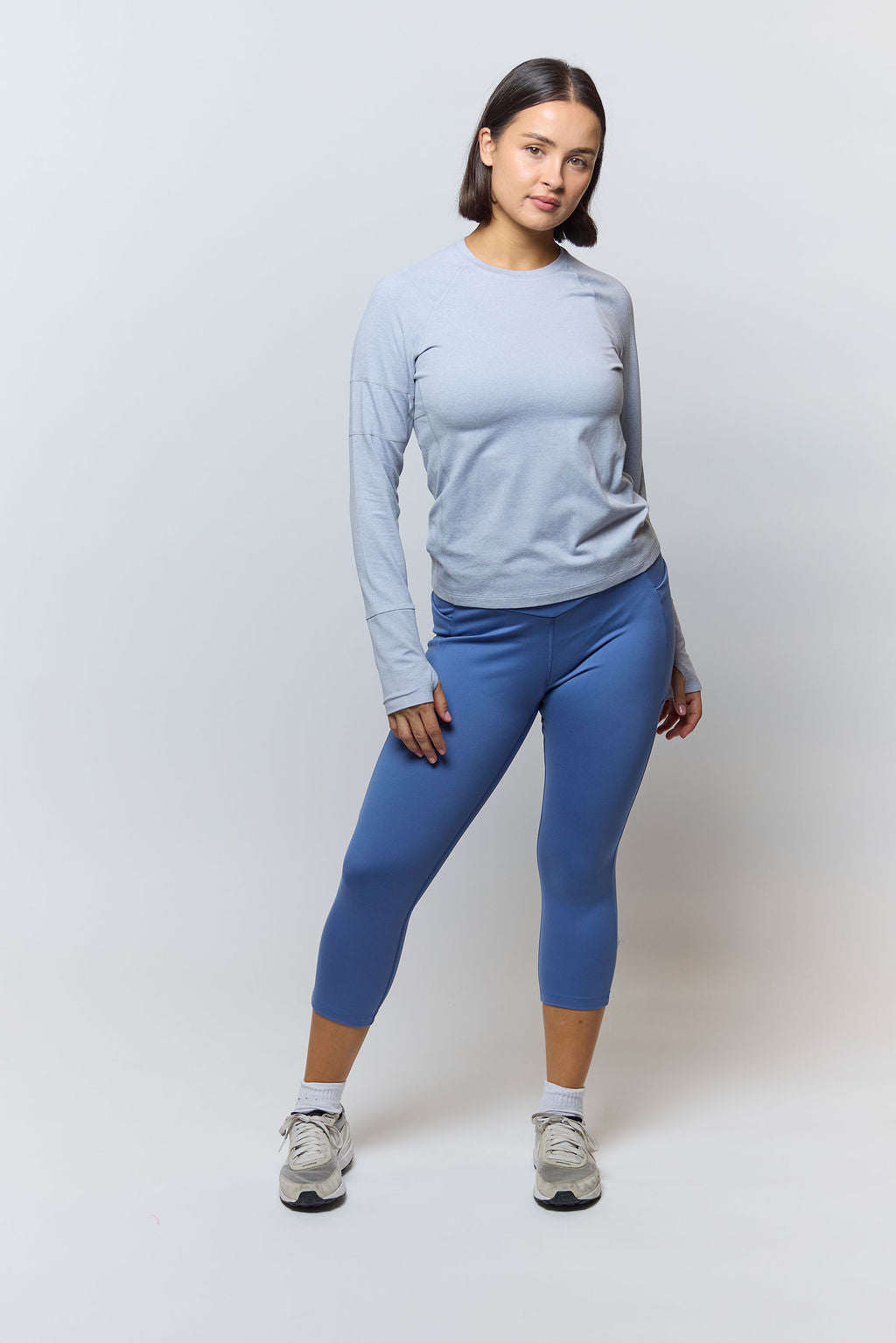 Goal Five Foudy 2.0 women's long sleeve athletic training top, fitted and breathable, ideal for active workouts.