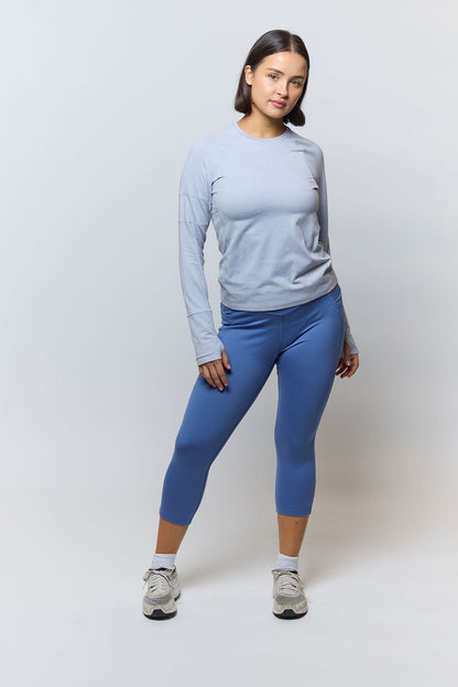Goal Five Foudy 2.0 women's long sleeve athletic training top, fitted and breathable, ideal for active workouts.