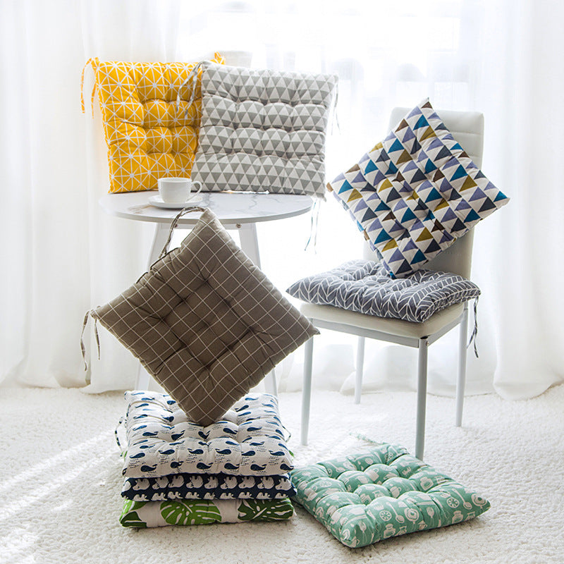 Summer chair cushion in a light, comfortable design for outdoor seating