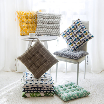 Summer chair cushion in a light, comfortable design for outdoor seating