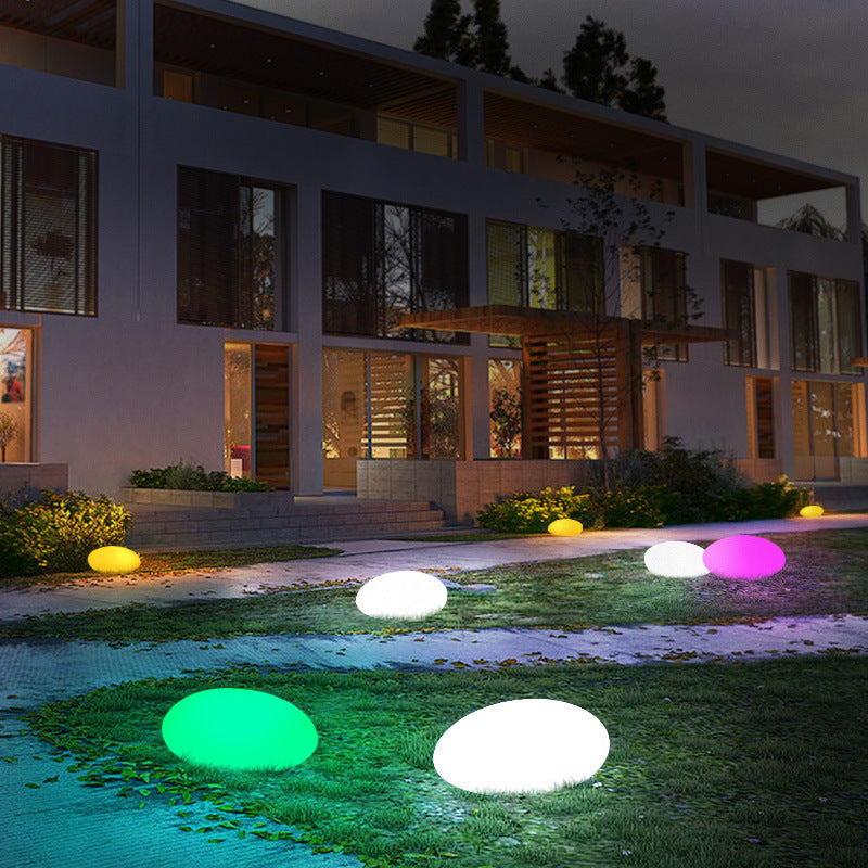 Solar light stone LED grass lamp for outdoor garden ground lighting