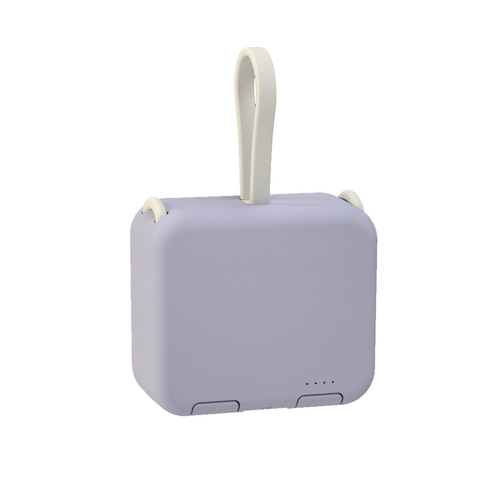 Handbag back clip battery power bank showing compact clip-on design and portable charging unit