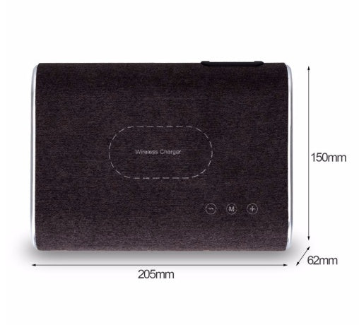 Wireless charger speaker by My Store, compact device combining wireless charging with a built-in speaker