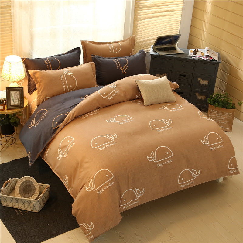 Cashmere cotton bedding set in soft neutral tones with a smooth, luxurious texture