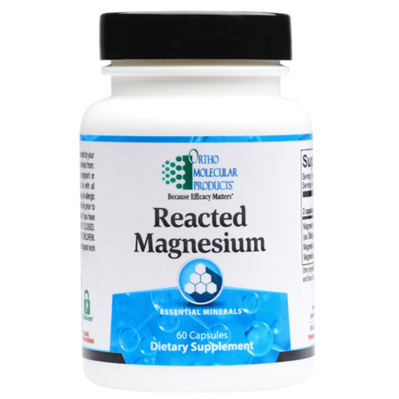 Ortho Molecular Products Reacted Magnesium 60 Capsules