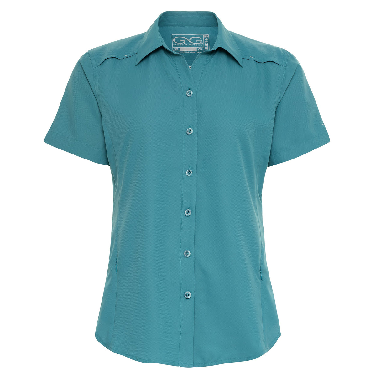 Mahi Ladies' Original MicroFiber Shirt by GameGuard, lightweight and comfortable women's shirt with a fitted design, shown in the image.