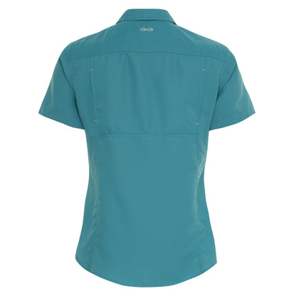 Mahi Ladies' Original MicroFiber Shirt by GameGuard, showcasing a comfortable, lightweight ladies' microfiber shirt in a neutral color.