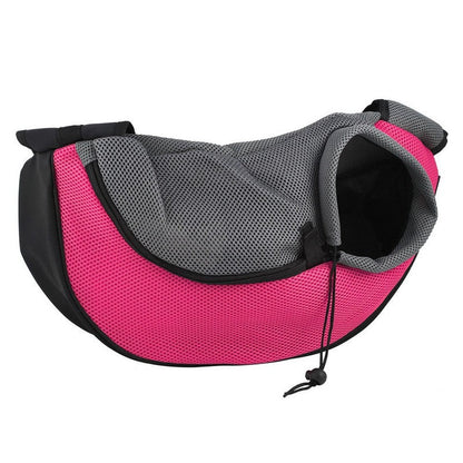 Pet backpack with adjustable straps and breathable mesh panels for comfortable pet carrying