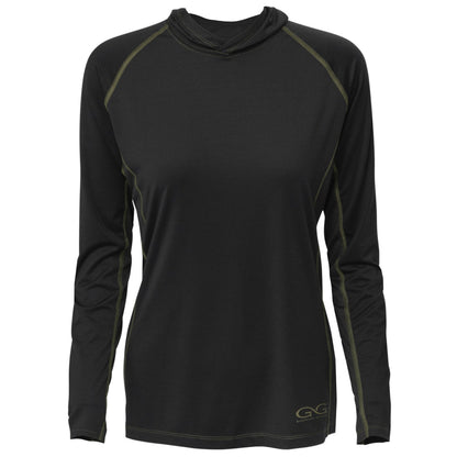 Caviar Ladies' Performance Hoody by GameGuard, front view showing lightweight fabric and stylish fit for active wear.