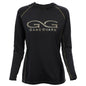 Caviar Ladies' Performance Hoody by GameGuard, front view showing lightweight, fitted design with logo details on soft performance tee.