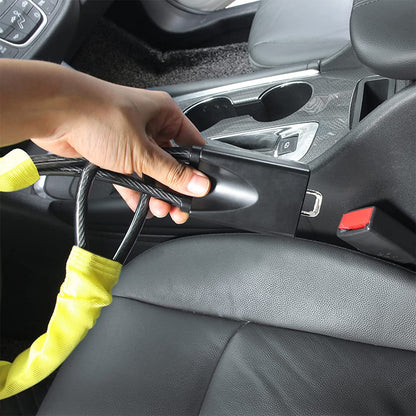 Car steering wheel wire rope lock, anti-theft security device by My Store