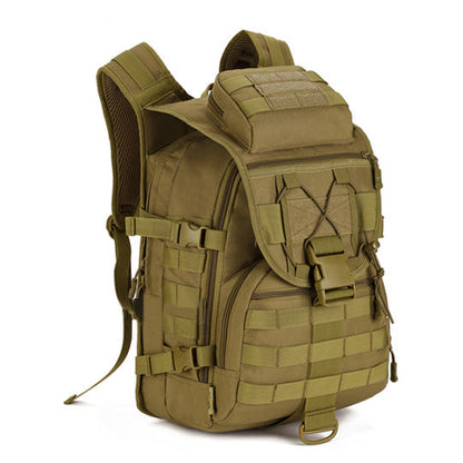Outdoor backpack by My Store with adjustable shoulder straps and multiple zippered compartments