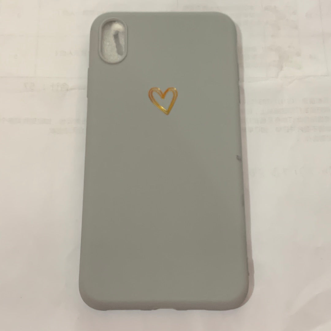 Simple small love iPhone case compatible with Apple, featuring a minimalist heart design