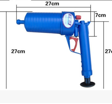 Air Power high-pressure drain blaster gun with ergonomic handle for clearing clogged pipes