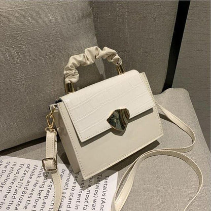 BACKUPMYFILESNOW® women's designer crossbody handbag with a stylish stone pattern, compact and elegant for everyday use.