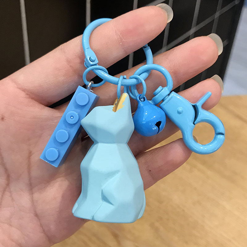 Cute dinosaur keychain key ring in a colorful playful design, New Fashion accessory